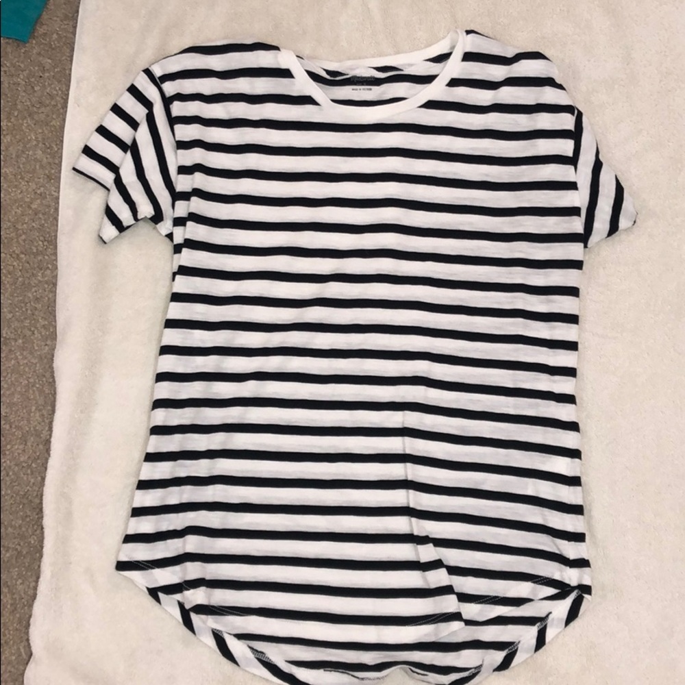 Black and White striped shirt from Madewell